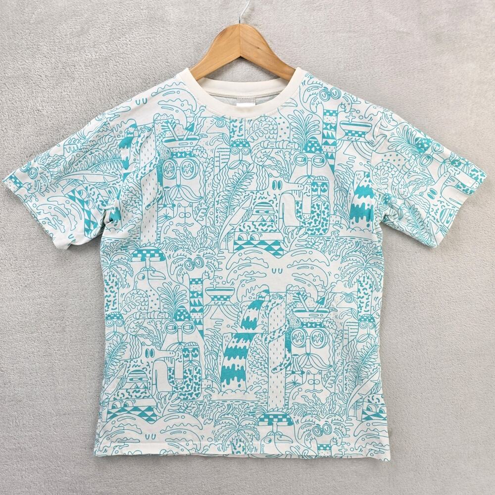 Ikea‎ Steve Harrington Shirt Mens Small All Over Print AOP Graffiti Rare Vintage